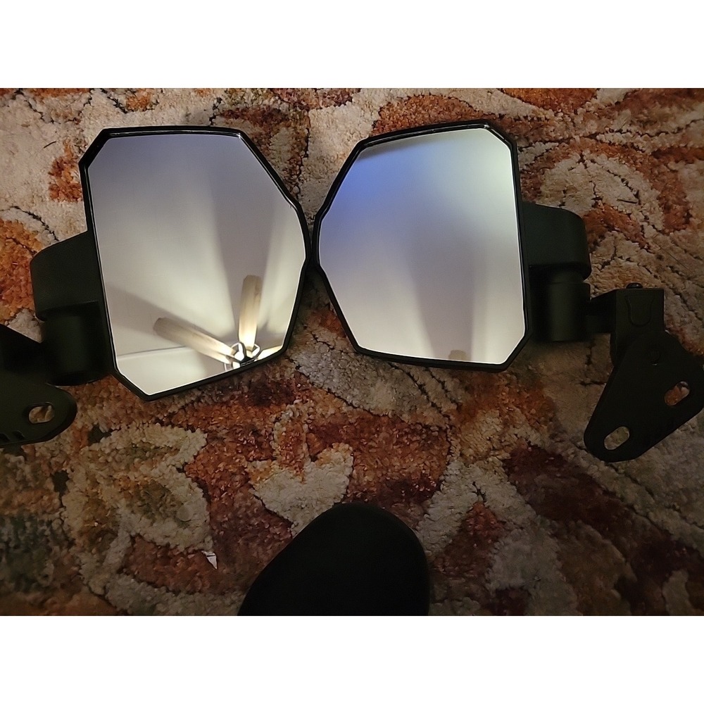 KEMIMOTO Large Side Mirrors A-pillar UTV Mirror Compatible with Polaris Ranger X